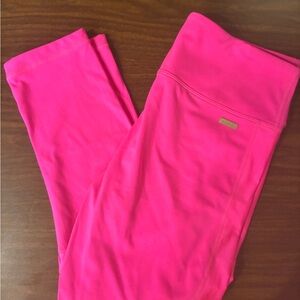Alala Hot Pink Leggings with Gold Accent